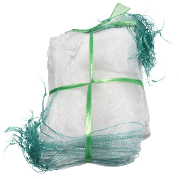 100 stk Frugt Træktråd Net Haveklatrenet Agurk Net Grøntsagsnet Hvid 15x10cm White 15x10cm