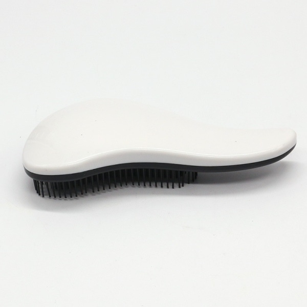 Anti-statisk hårbørste filtringskam uten bærbar for hvit filtring tørr og våt børste（2stk hvit）