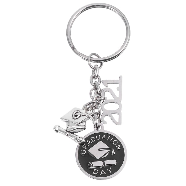 1 st 2021 Graduation Key Chain Trencher Keychain Creative Gift (silver)Silver7,5x2,5cm Silver 7.5x2.5cm