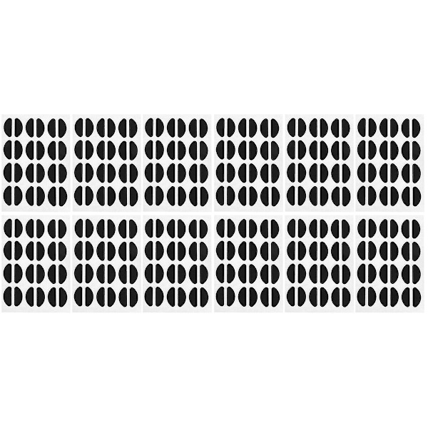 72 Paria Silikonisia Nenätyynyjä, Korotuskumit, Liimautuvat Tyynysarjat, Lasit, Aurinkolasit, Silmälasit 48 pairs 1.9X0.8cm