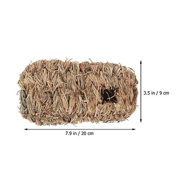 Formlegetøj Hamster Tyggelegetøj Hamster Skjuleslange Bur Lille Dyr Habitat Hus Egern SengBrow Brown 20X9X9cm
