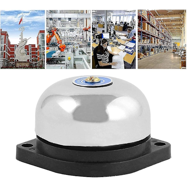 Industriell Klassisk Dörrklocka i Rostfritt Stål, 2,17 Tum 220v 5w Elektrisk Klocka i Rostfritt Stål Intern Gnistsäker Elektrisk Klocka