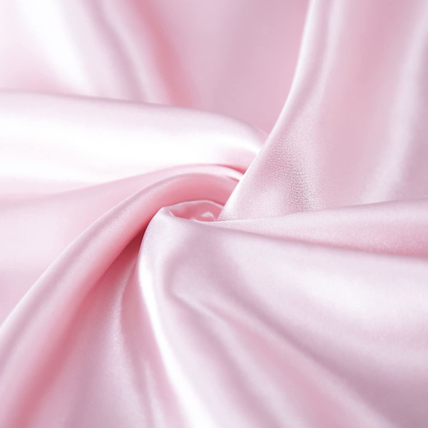 Satin Kuddeöverdrag för Hår och Hud, 2-pack - Standardstorlek Kuddeöverdrag - Satin Kuddeöverdrag med Kuvertstängning Rosa 20 x 26 Pink 20  x 26