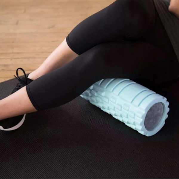Skumrulle för Yoga, Solid Muskelavslappning, Fitnessrulle, Sportmassagerare, 45cm