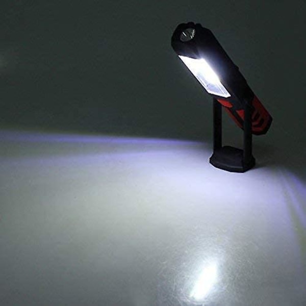 LED-arbetslampa Ultra Ljus USB Laddningsbar COB Inspektionslampa Med 180 Graders Rotationsbar Magnetisk Bas För Camping, Nattfiske, DIY, Fa