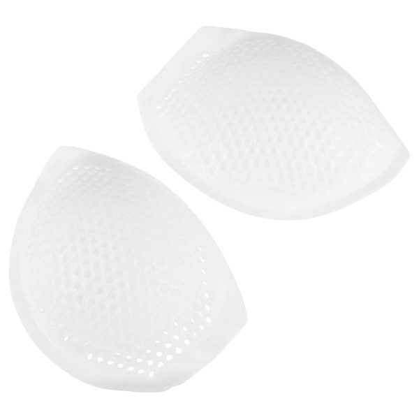1 par silikon-bh-inlägg Kuddar Andningsbara bröstförstärkare-inlägg för BikiniWhite13X10.5X2CM White 13X10.5X2CM