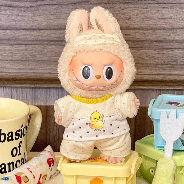 /RYI/ Söpö asu vaatteet Labubu-nukelle, yleiskoko, sopii 17 cm Labubu 1.0:lle ja Labubu 2.0:lle 2