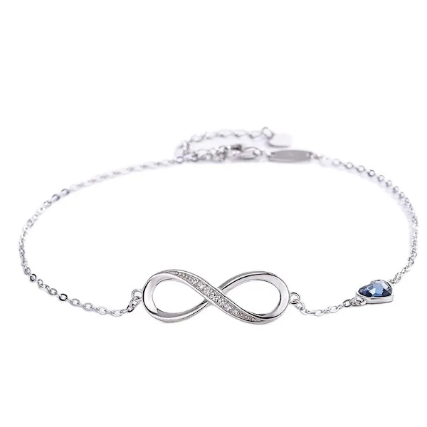 Charm Armbånd til Kvinder Sølv Rustfrit Stål Justerbar Jubilæum Mors Dag Smykker Gave Fødselsdag Gaver til Kvinder Mor Kone