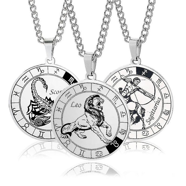 Stjernebilledhalskæder 12 Stjernebilledvedhæng Halskæder Piger Gave Skytten Sagittarius