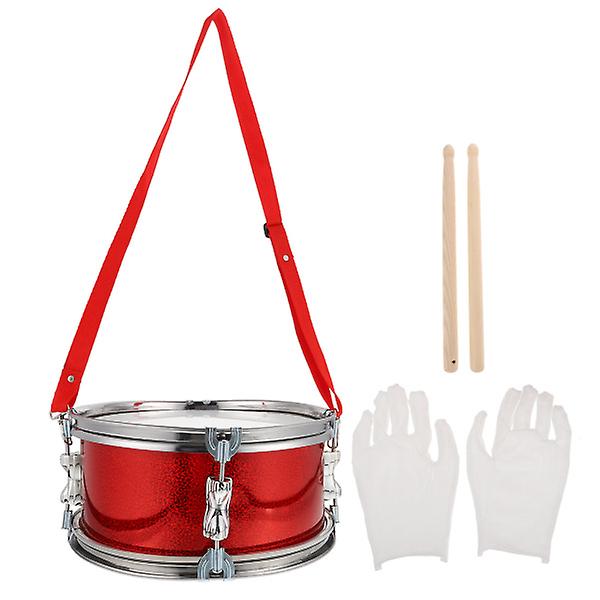 Småbarnsinstrumenter Barn Håndtromme Trommesett Snare Trommer Barn Snare Tromme Førskole Utdanningsleketøy Rød30 Red 30X30CM