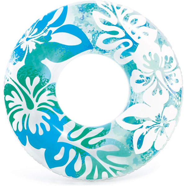 Oppustelige Pool-Flydere til Børn, Glitter Bade-Ringe til Piger og Drenge i Alderen 9-16 År, Pool-Rør Legetøj, Pool-Flydere Ring Legetøj Sommer Strand