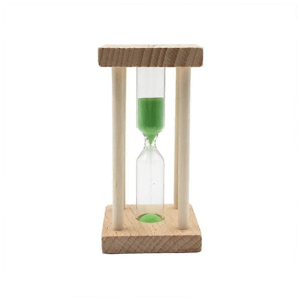 RYI)Mini Timglas Sandur En Minut Sandtimers Sandklocka Heminredning Barnpresent (Grön Sand)