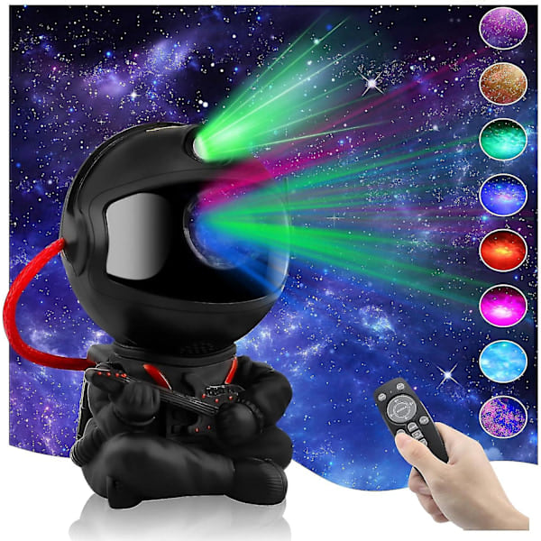 Astronaut stjerneklar himmel galakse projektorlampe, galakselampe projektor, soveværelse galakse projektor_ry