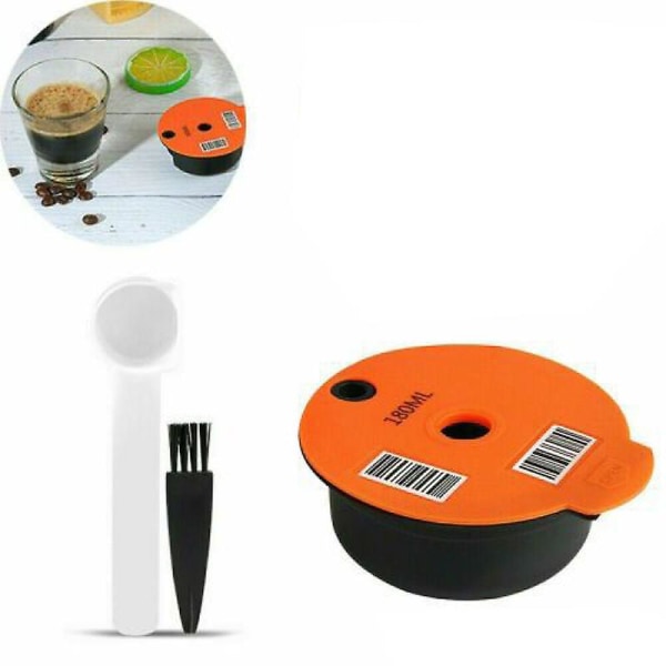 180 Ml Kaffeepuder, Genanvendeligt Kaffefilter, Genopfyldningsbare Kaffe Kapsler Til Bosch S Kompatibel Med Tassimo Maskiner