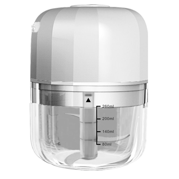 Elektrisk vitlökhackare, Mini Bärbar Grönsakshackare, 260ML Vitlöksmalare Mosare Lökhackare, Blender till Grönsaker, Trådlös F
