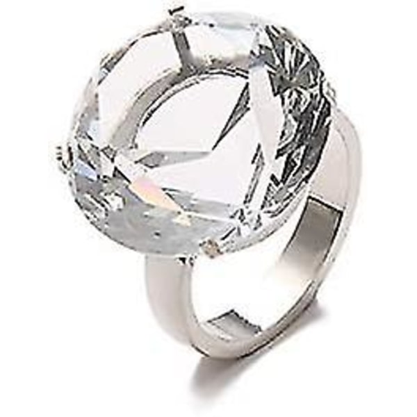Serviettirenkaat, suuret timanttiset serviettirenkaat kristalliriipustimillä, kiiltävät ja bling-bling, valtavat serviettipitoimet