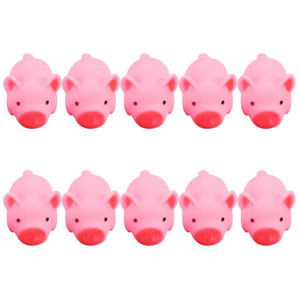 10 stk Badelegetøj Babylegetøj Gris Legetøj Badekar Legetøj Børn Badevand Legetøj Sprøjte Gris Legetøj Pink Pink