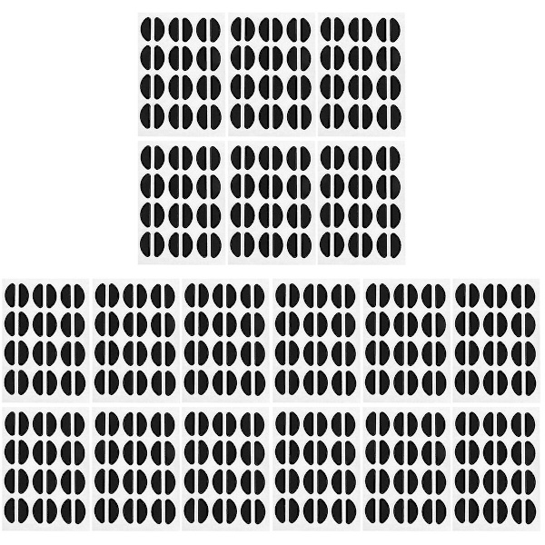 72 Paria Silikonisia Nenätyynyjä, Korotuskumit, Liimautuvat Tyynysarjat, Lasit, Aurinkolasit, Silmälasit 72 pairs 1.9X0.8cm