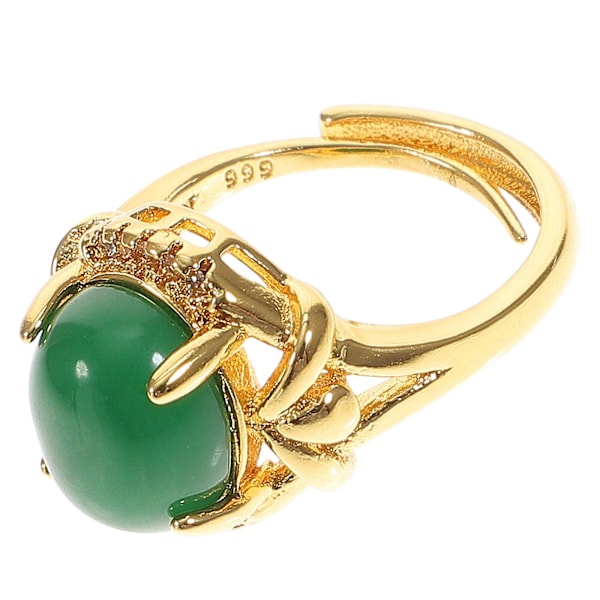 1 st Dekorativ Fingerring Kvinnoring Smycke Händer Dekoration För Kvinna (grön)GreenM Green M