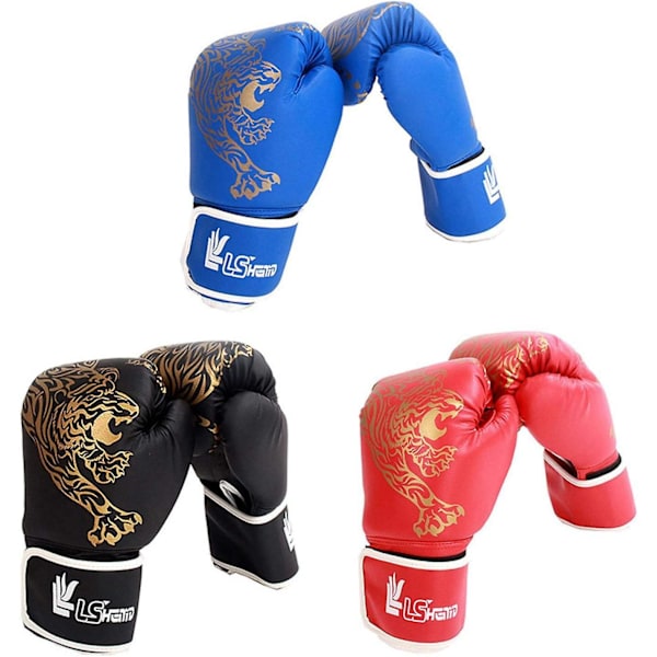 Bokshandsker til voksne/børn, Boksningstræningshandsker til voksne, Taekwondo/kampsportshandsker til børn, Høj kvalitet Pu-materiale
