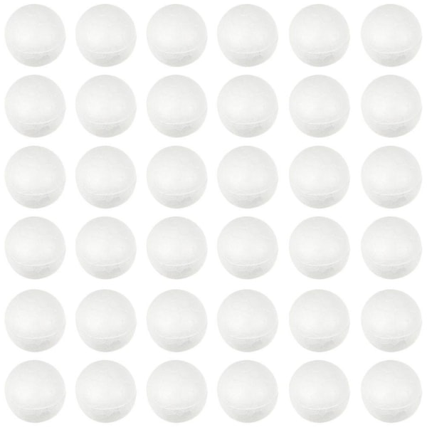 500pcs Polystyrene Balls Wedding Party Craft Balls Polystyrene Craft Christmas BallsWhite1.8X1.8CM