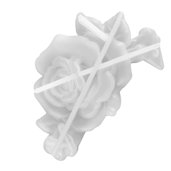 1 stk Rose Silikonform DIY Krystal Epoxy Form DIY Silikonform Ornament Form Hvid 11,2X7,4X2,2CM White 11.2X7.4X2.2CM
