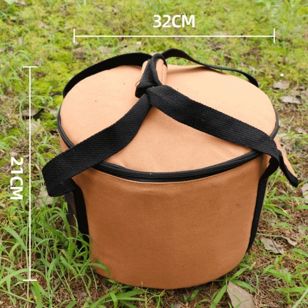 Camping Servicebords Opbevaringspose, Picnic Opbevaringspose 21x32cm Rundt Udseende Stor Kapacitet til Fester til