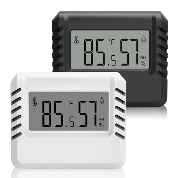 1 STK innendørs termometer Hygrometer for hjemmet, romtermometer fuktighetsmåler med nøyaktig temperatur fuktighetssensor for drivhus babyrom Offi