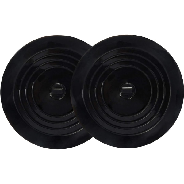 2 bathtubs, 6 inch large silicone drain plug (about 15.2 cm), flat suction cups, black bathroom kitchen