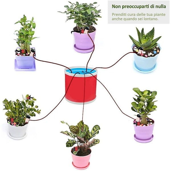 Droppbevattningssystem (10 stycken) - Sond för självvattnande inomhusväxter, blommor och bonsai - Enhet för hem, automatisk och vetenskaplig bevattning