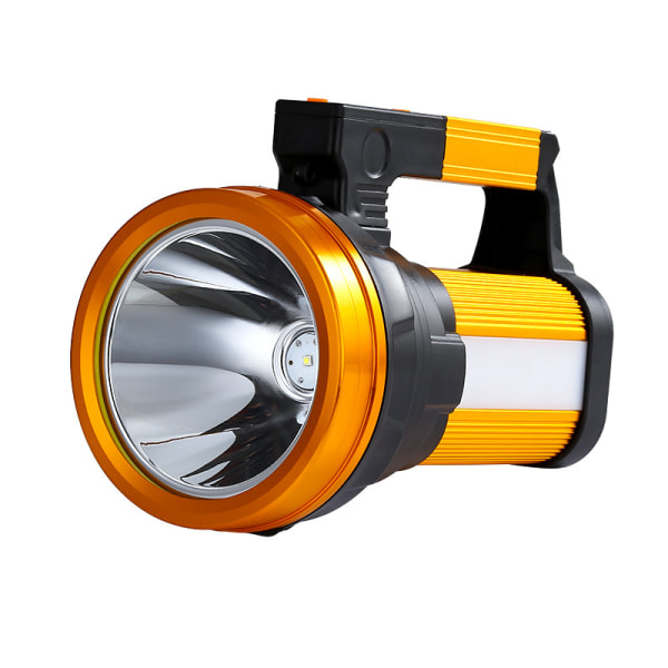 Højeffekt genopladelig LED-lommelygte, Kraftig håndholdt lommelygte Stort batteri, Bright Portable Light Focus