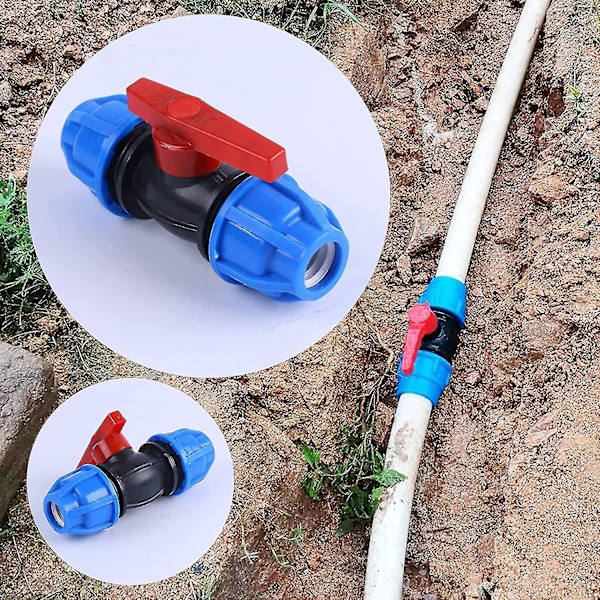 Klämringskoppling Kulventil Vattenrör Plastkompression Reducerare