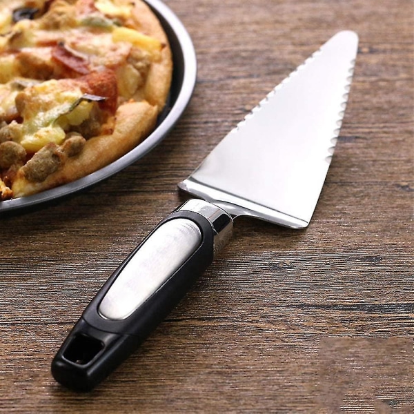 4 stk. Kage Pizza Pie Server, Skærer, Skærer, Deler, Skære Spatel, Vendespæl, Dobbelt-Blades Design, Blød