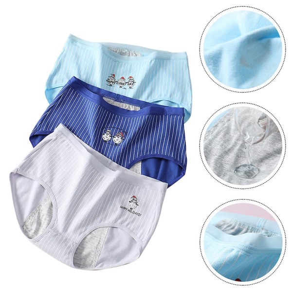 3 kpl Vuotamattomat Kuukautisalushousut Naisille Hengittävät Alushousut Sekalaiset Värit XL Assorted Color XL