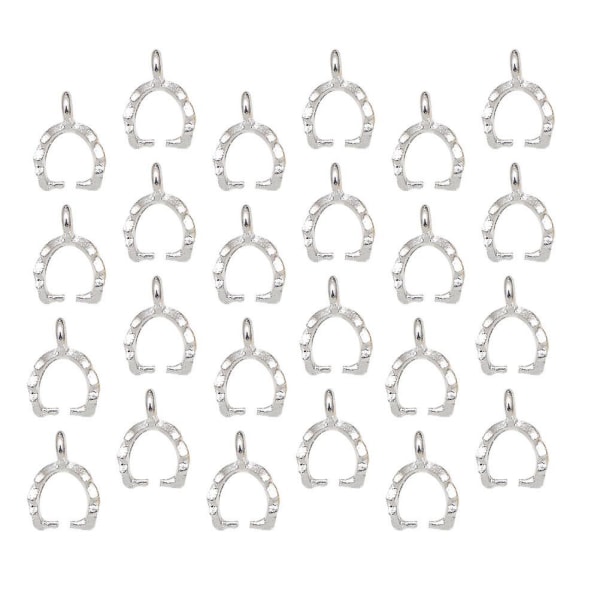100 stk. Alloy Vedhæng Blad Spænde Form Alloy Hængende Vedhæng Til DIY Smykker Halskæde Øreringe Fremstilling (sølv)Sølv1 * 0,8 * 0,5 cm Silver 1*0.8*0.5cm