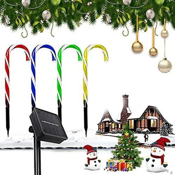 Solcelled Barley Cane Lys - Utendørs LED Solcellelys, 8-pakning - Varmt Hvit
