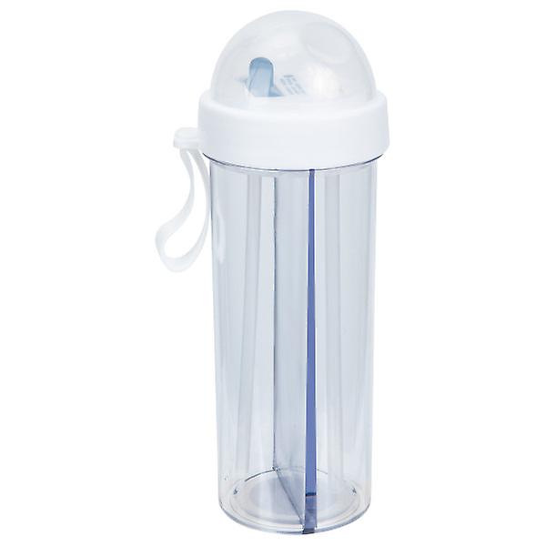 Resevattenkokare Gym Shaker Flaska Två drinkar En flaska Iced Tea Cup Fitness VattenflaskaVit23 White 23x10cm