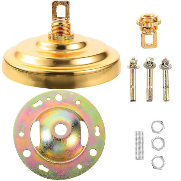 Loftlampe Loftlampe Holder Retro Lys Baldakin Kit Moderne Hængende Lys Baldakin Baldakin Lys Plade Baldakin Lys Dækning Golden13.5X13.5X3.5CM Golden 13.5X13.5X3.5CM