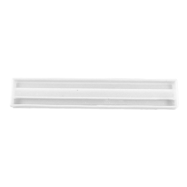 2 st Dekorativa Dominoställ Formar Formar För Dominoställ Silikonform För DiyVit 25,2X4,5X1,6CM White 25.2X4.5X1.6CM