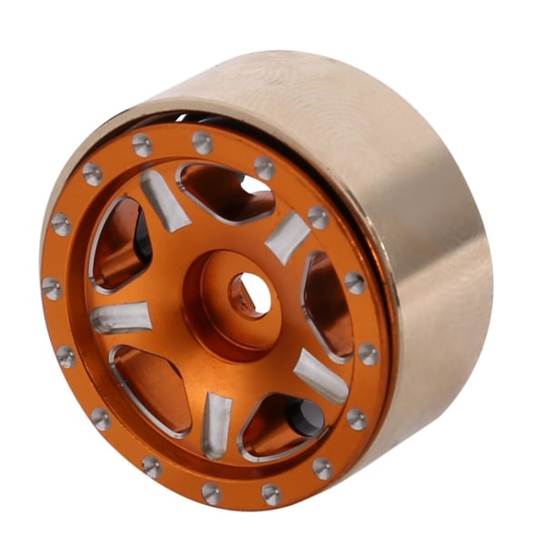 4 kpl Messinki 1.0 Beadlock-vanteet Vanteen napa Yhteensopiva 1/24 Rc Crawler Auton Axial Scx24 Axi90081 Axi00002 U