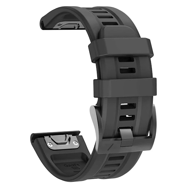 RYI_26MM 22MM Silikone Urrem til Garmin Fenix 6X 6 6S Pro 7X 7 Easyfit Armbånd Fenix 5 5X 5S Plus Smartwatch Bralet sort QuickFit 22mm