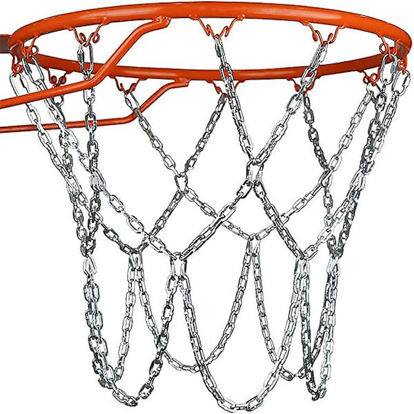 Basketbollnät, Utomhus Metall Basketbollnät, Galvaniserat Metall Basketbollnät, Järnkedja Basketbollnät För Inomhus Eller Utomhus Användning