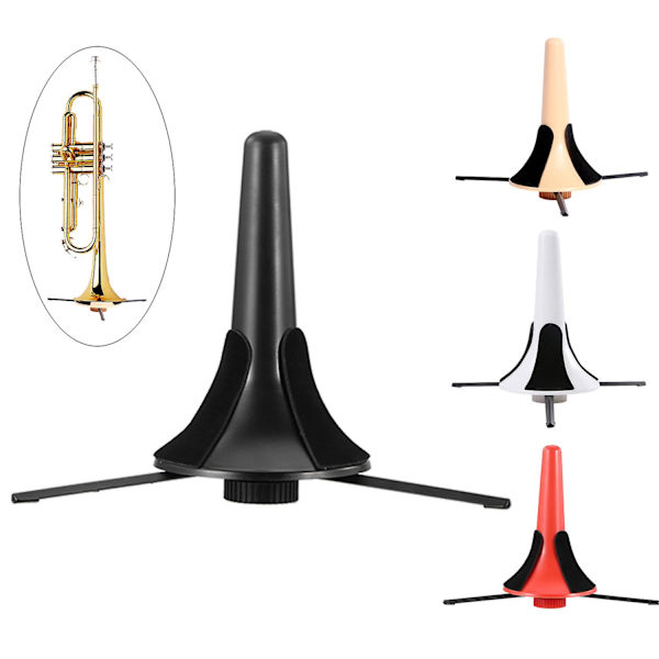 Trompet Holder Tripod Stativ Foldbart Aftageligt Metalben Til Messinginstrumenter