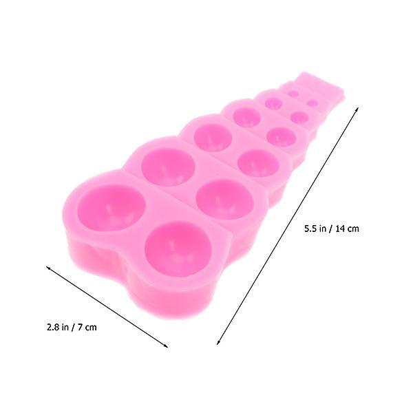 Pyöreät Silikonimuotti Silikonisokerin Muotit Silikonikupikakkuvuoka Silikonigelatiinimuotit SilikonimuffinimuottiRosy14x7cm Rosy 14x7cm