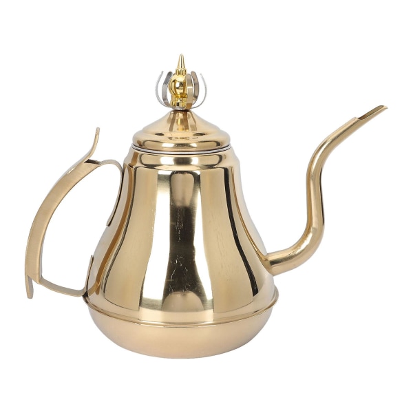 Kiehuva Kettle Kestävä Teekannu Keitetty Teekannu Ruostumaton Teräs Teekannu Suodattimella Kulta 20x18cm Golden 20x18cm