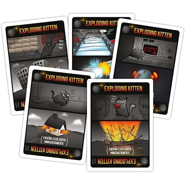 Exploding Kittens Party Pack -lautapeli espanjaksi, EKIEK04ES, 2–10 pelaajaa