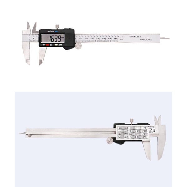 Digitaalinen Vernier-mitta, muovinen mittapää, elektroninen korkeusmitta, ruostumaton teräs, 0-150 mm