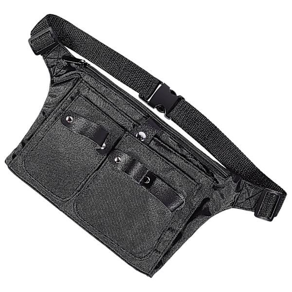 Hårklippertaske Bælte Saks Holder Barber Hårklipperværktøjs Holder Taske Sort 23X18cm Black 23X18cm