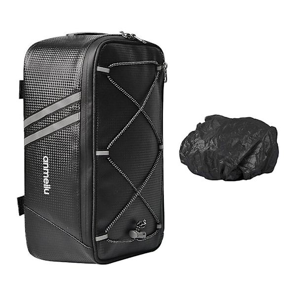 1 stk Praktisk Cykelpakke Tasker Vandafvisende Elcykel Bagagebærer Holdbar Cykel Haletaske Sort 29,5X16,5CM Black 29.5X16.5CM