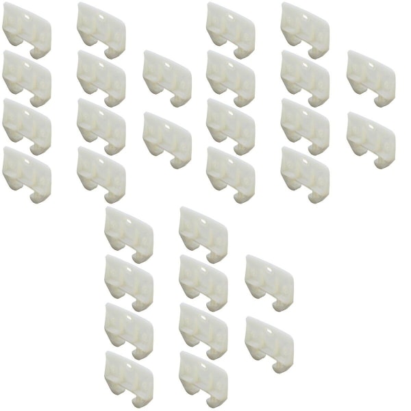30 st Plastlådor spårstyrningar Slider Ersättningsmöbeldelar (vita)30 st5.8X4.1CM 30 pcs 5.8X4.1CM